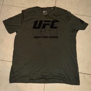 Reebok UFC "Fight For Yours" Graphic T-Shirt - Olive Green - XL